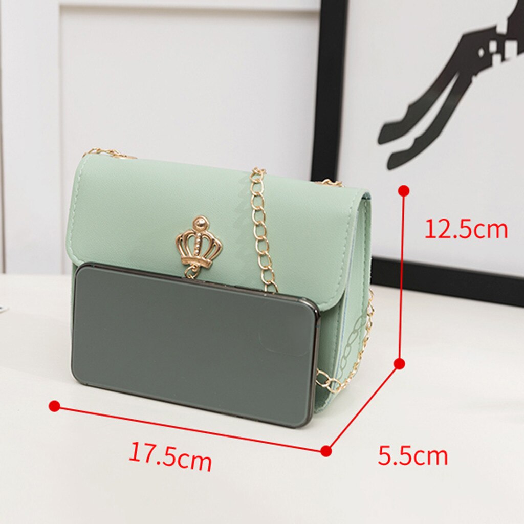 Messenger Crossbody Bags Women Bag Casual Handbag Tote Metal Chain Strap Shoulder Bag Girls Brief Flap bolsos Mujer