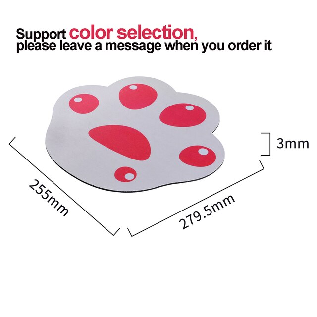 Cute Wireless Mouse 2.4G Pink USB Mini Rechargeable Cartoon Mause Optical Ergonomic Silent Mice with Cat Mousepadfor PC Laptop: Paw Mousepad