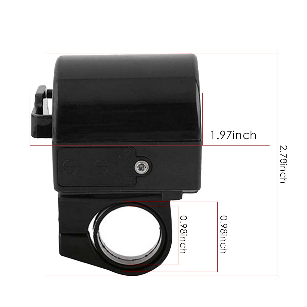 Luide mtb-racefiets, elektronische fietsbel, luide claxon, fietstoeter, sirene, alarmbel, fietsbel, accessoire