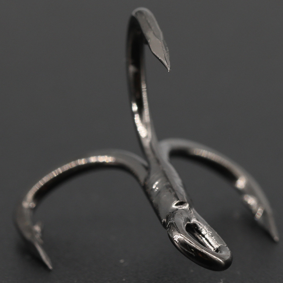 Vissen Dreg 6X Sterke Carbon Staal Klassieke Ronde Bocht Triple Vishaken Set Haken Voor Big Game Bluefish Zalm kingfish