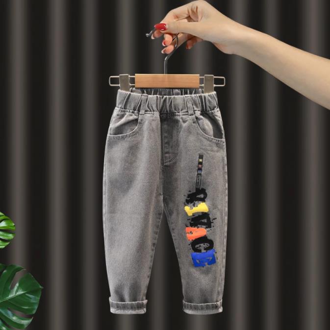 Lente Herfst Jongens Jeans Baby Meisjes Jongens Kinderen Jeans Broek Enfant Stretchy Denim Broek Peuter Kleding 2-6Year: 5T--height 120cm