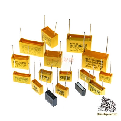 150 unids/lote 15 tamaños 275V 102-105 1nF-1uF X2 Amp condensador conjunto