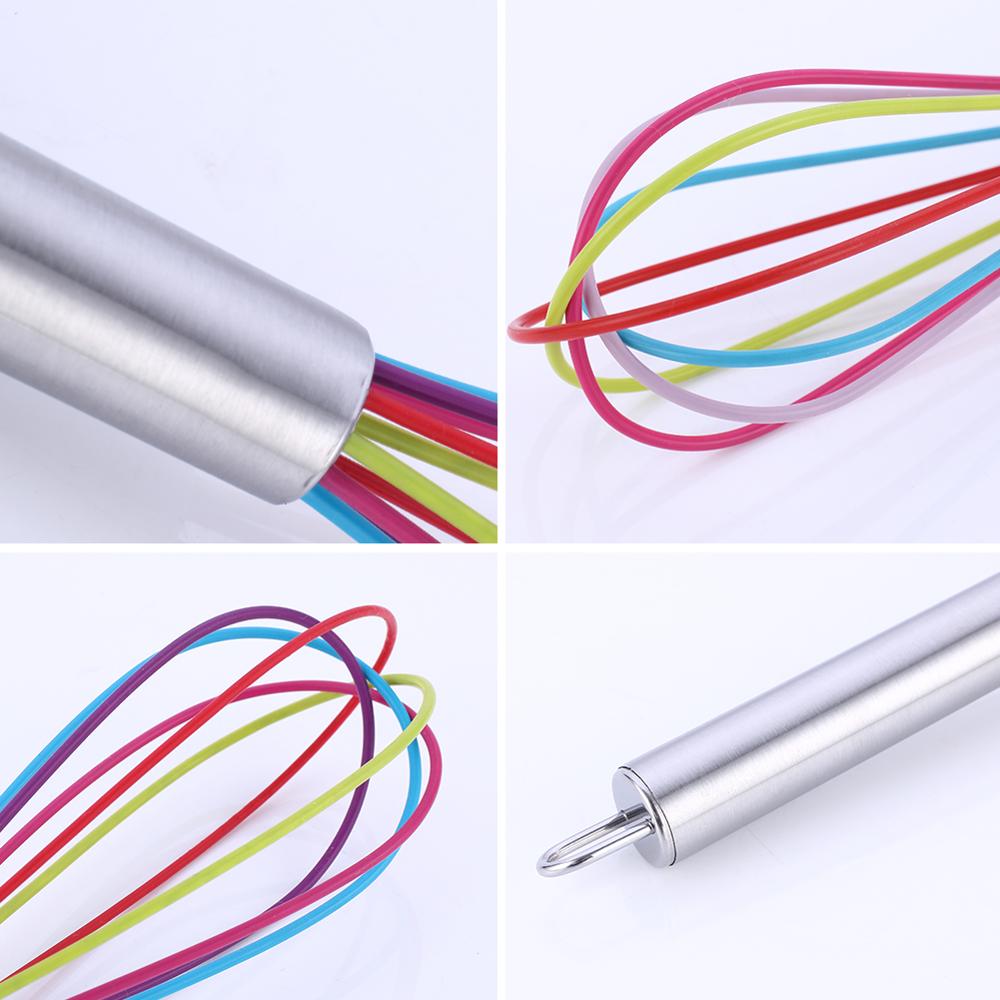 1pcs Drink Whisk Mixer Egg Beater Silicone Egg Beaters Kitchen Tools Hand Egg Mixer Cooking Foamer Wisk Cook Blender