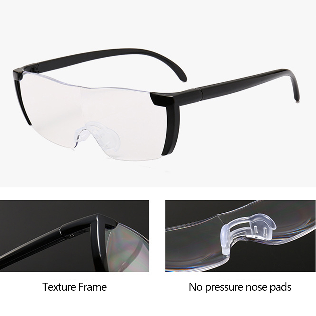 250 Degree Vision Glasses Magnifier Magnifying Eyewear Reading Glasses Portable For Parents