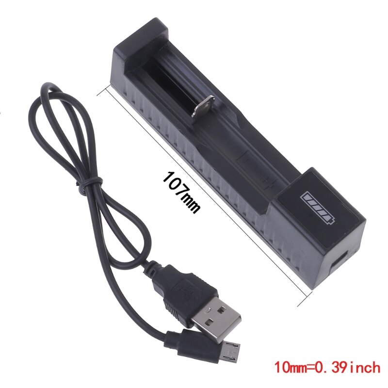 3.7V Universele Oplaadbare Batterij Usb Oplader Voor 18650 16340 14500 10400 26650 Li-Ion