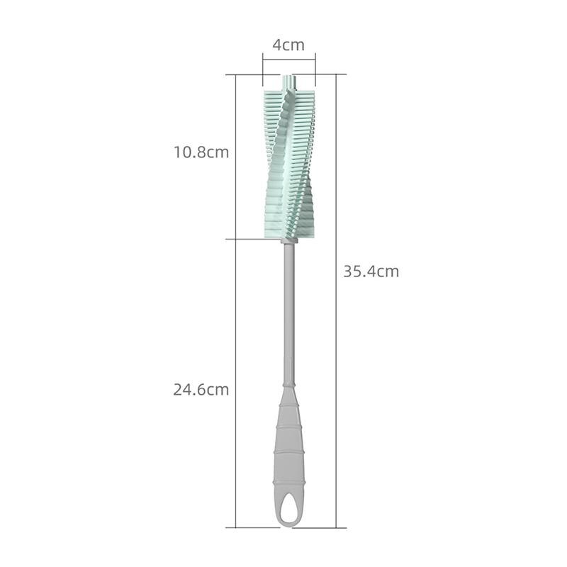 2pcs Bottle Brush Cup Scrubbing Brush Silicone Cup Cleaner Baby Bottle Cleaner