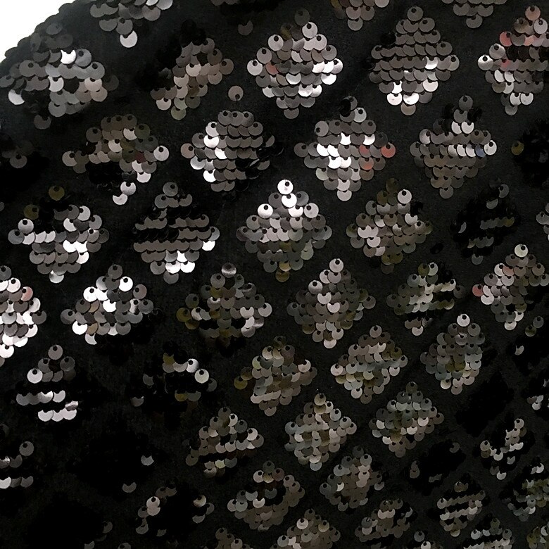 Trend fløjl bund diamant plaid pailletter stof kjole kjole ydeevne tøj pailletter stof