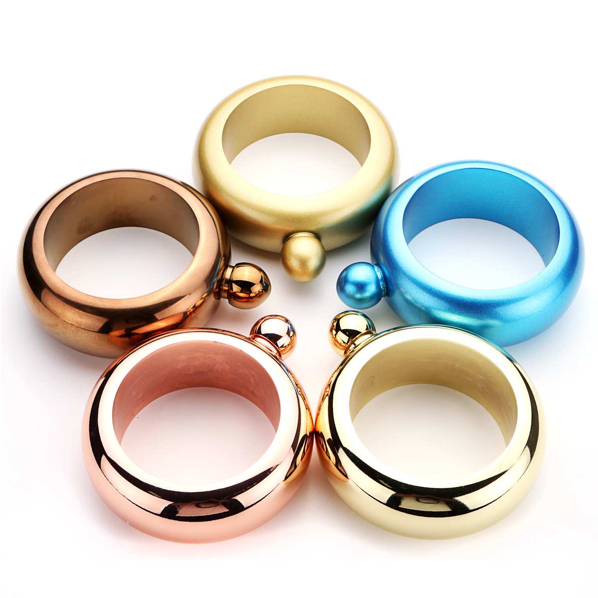 Bracelet en acier inoxydable Bracelet hanche flasque alcool whisky liqueur porte-Pot Drinkware bijoux