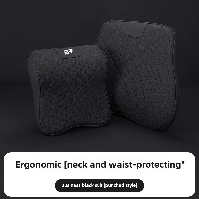 Poduszka podtrzymująca szyję podróżnika X70plus duża Góra morze król X90 zagłówek poduszka podtrzymująca talię akcesoria wewnętrzne dla Jietu C: Srebrny