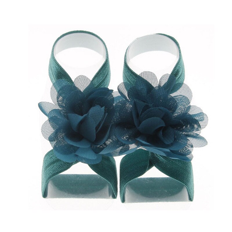 Pudcoco babymeisje mooie zonnebloem voetband blotevoeten sandalen schoenen pols bloemen