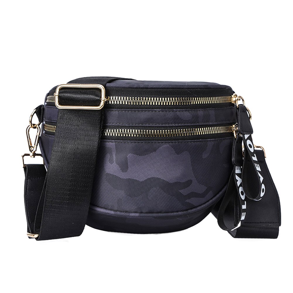 Women's Waterproof Nylon Crossbody Messenger Bag - Handbag Purse With Adjustable Strap