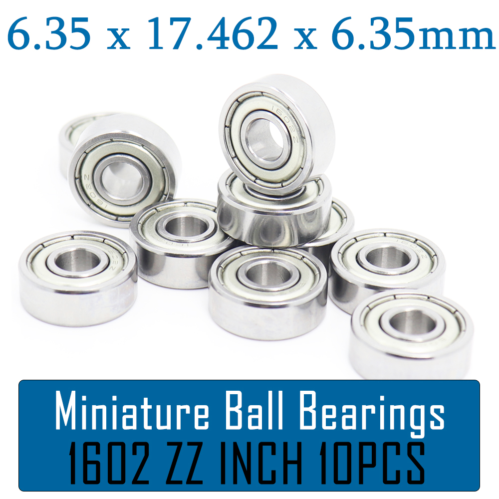 1602ZZ Lager 6.35*17.462*6.35 Mm (10 Stuks) 1602 Zz Z Kogellagers 1602-2Z Lager
