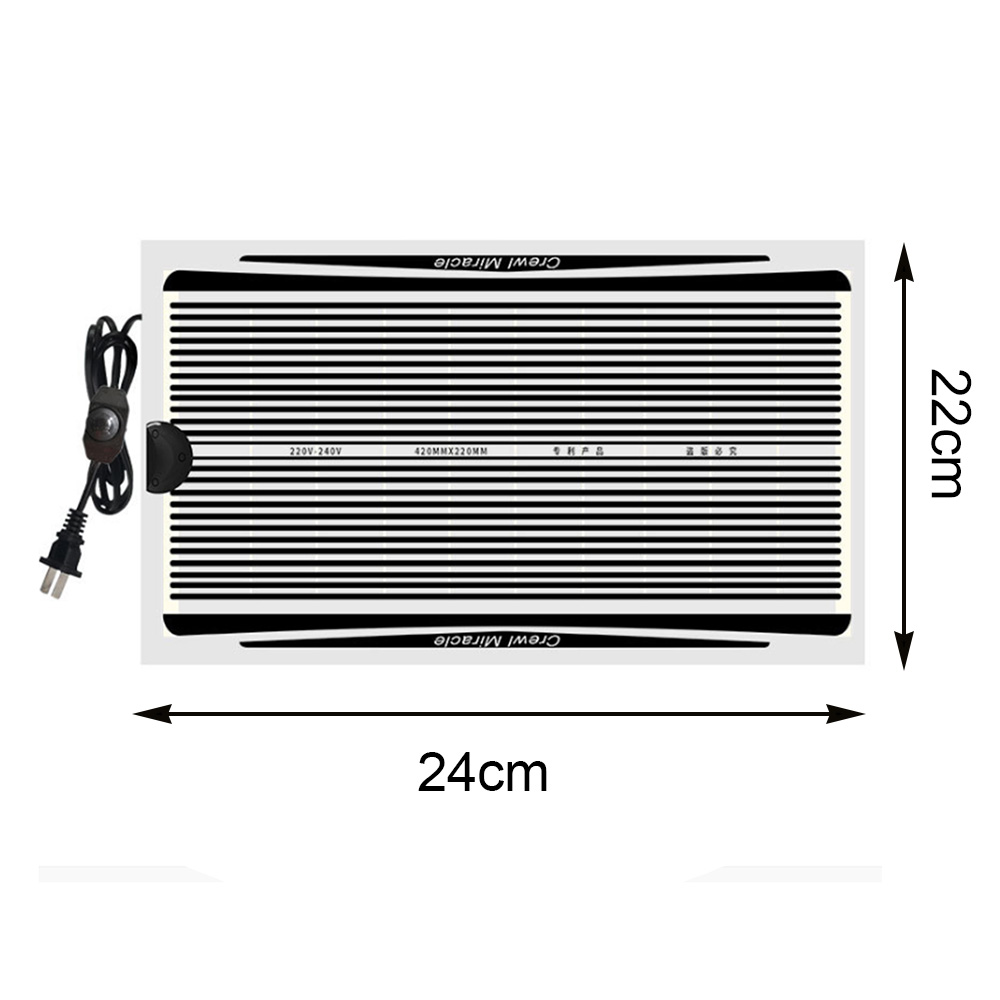 Terrarium gadów mata grzewcza wspinaczka zwierzę domowe ogrzewanie podkładka rozgrzewająca regulowany regulator temperatury inkubator mata dla żółwia jaszczurka węża: 25W