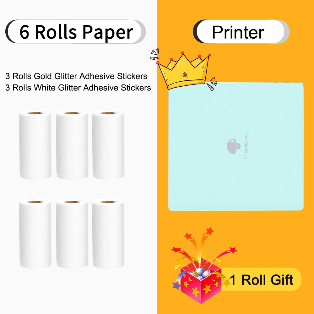 Phomemo M02 Thermal Printer Impresora Portátil Print Pocket Mini Label Sticker Maker Wireless Mobile Phone Printer