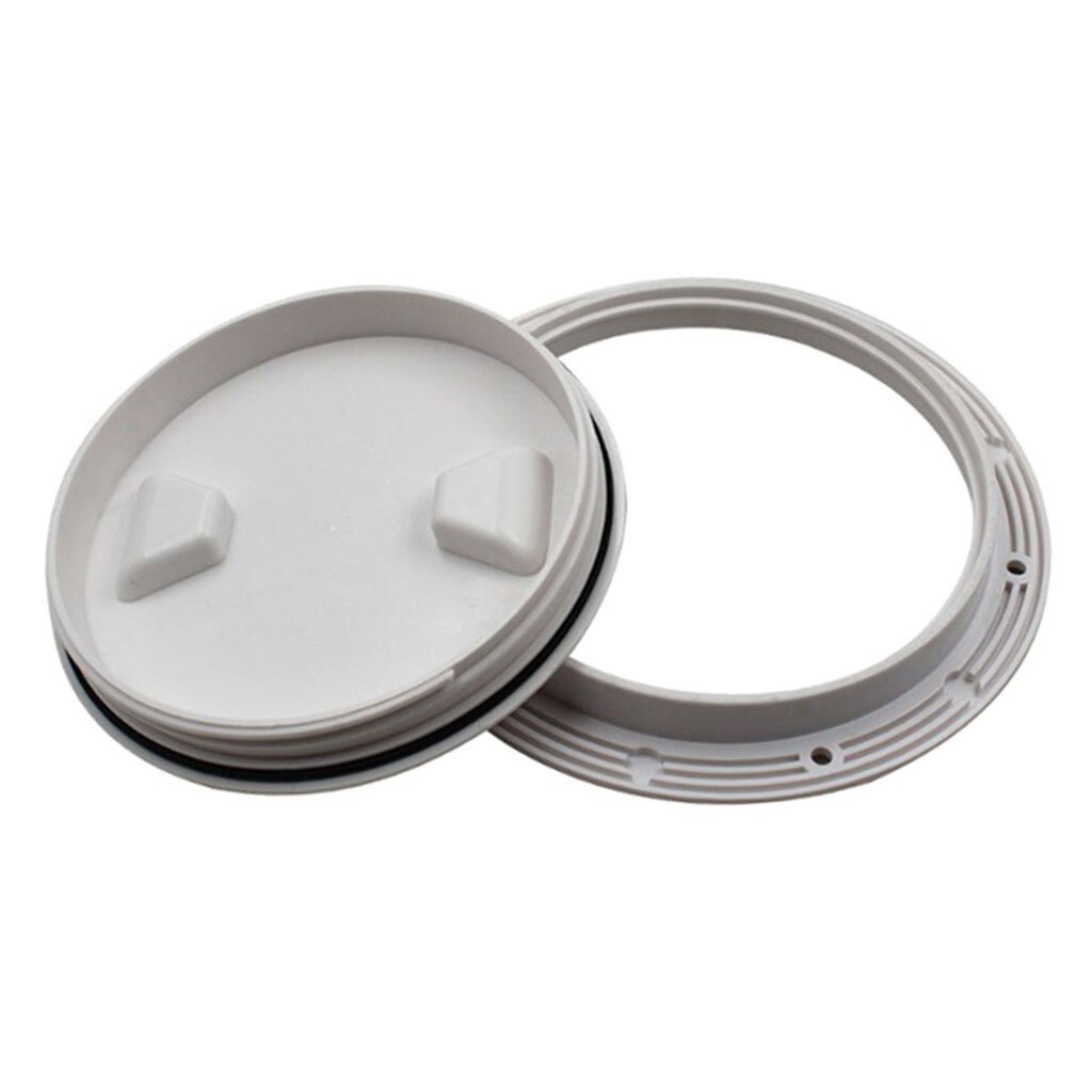 White Boat Detachable Round 4' Deck Inspection Hatch Plate For Yacht Marine