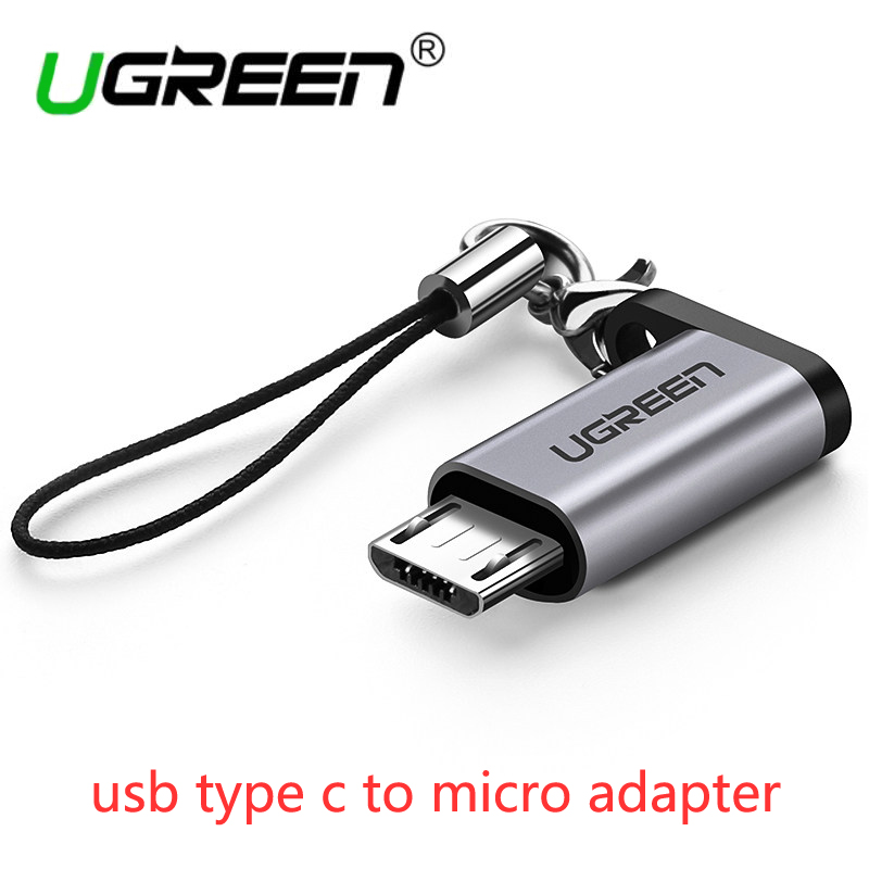 Ugreen micro usb naar usb type c adapter voor Samsung s9 s8 huawei P20 lite sony xiaomi micro usb kabel opladen converter Android: Type-c to Micro usb