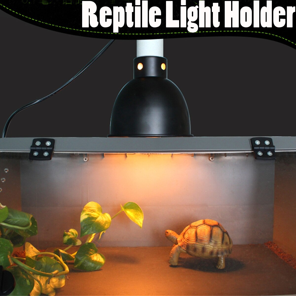 E27 Keramik Wärme UV UVB Lampe Licht Halfter Für Aquarium Amphibien Reptil Schildkröte Lampenschirm mit Schalter