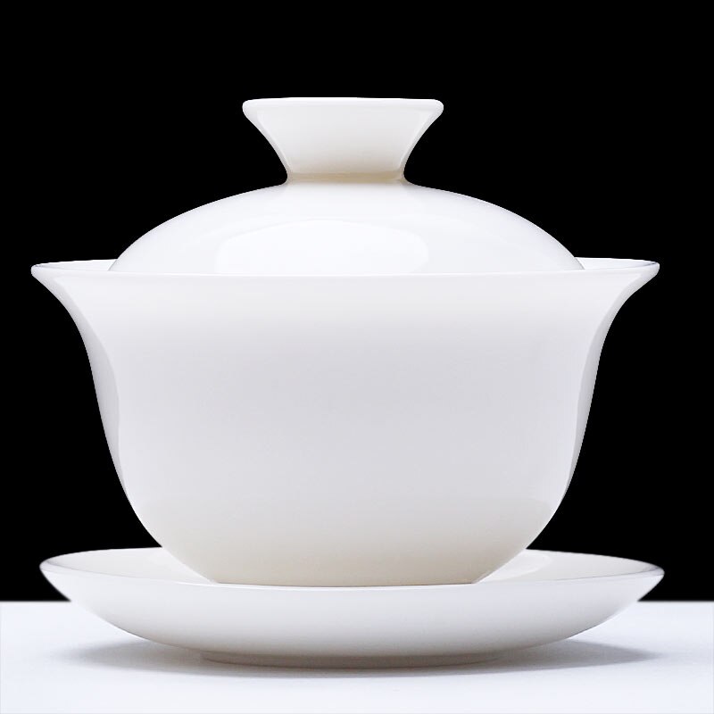 Yangzhi, Jade, Handmade, Sancai, Covered Bowl, Tea Cup, Tea Set, Sopera De Ceramica Jingdezhen Tea Cup Chrysanthemum Tea: Default Title