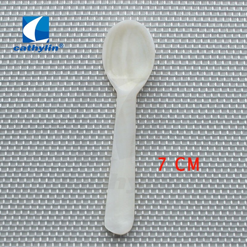 Cathylin perlemorske udsøgt materiale perle shell skønhedsmaske kaviar ske kaviar ложка для икры  ot0006: 7 cm