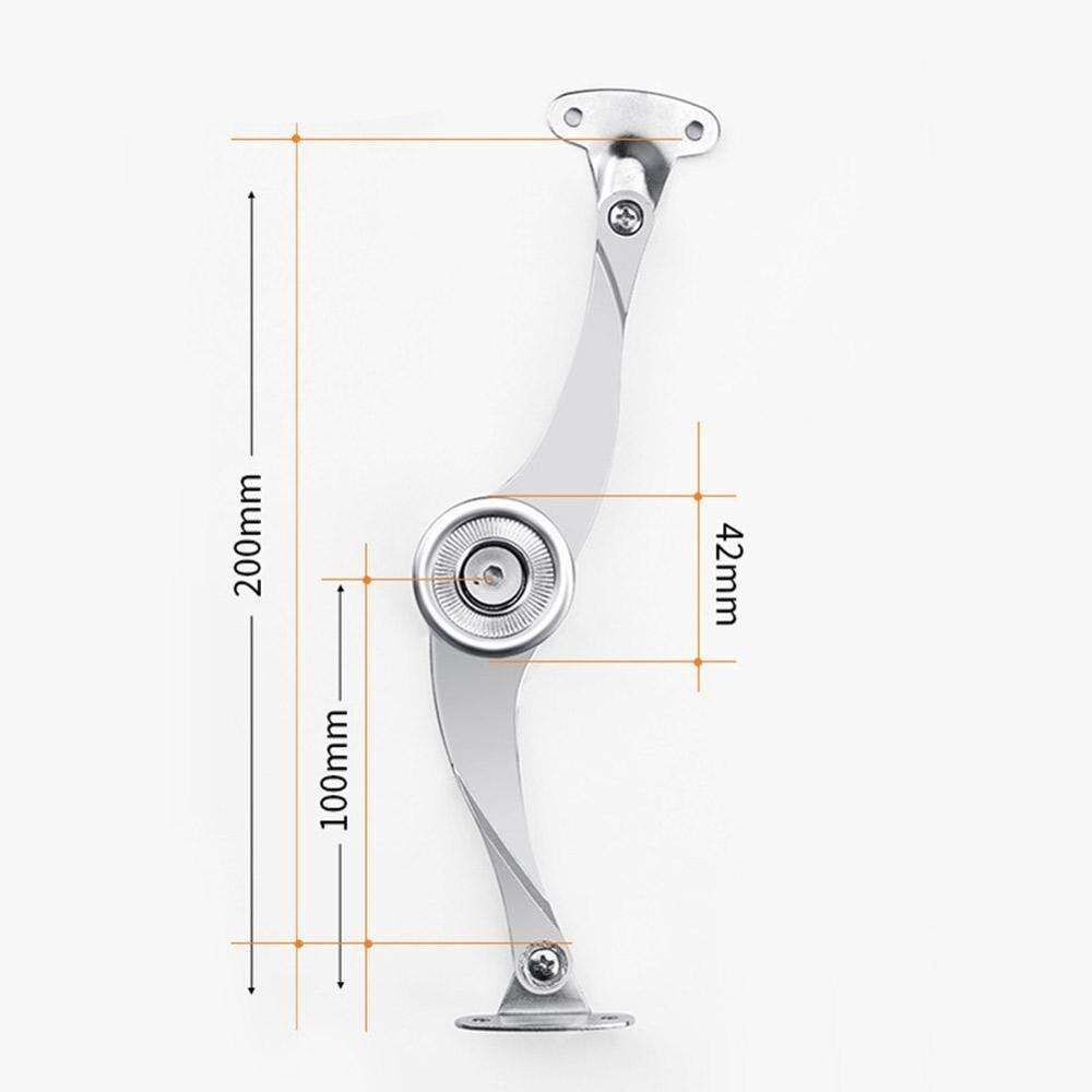 Folding Support Rod Adjustable Stop Stays Door Lift Hinge Door Cabinet Support Furniture Hinges Up Cupboard Kitchen M8R0