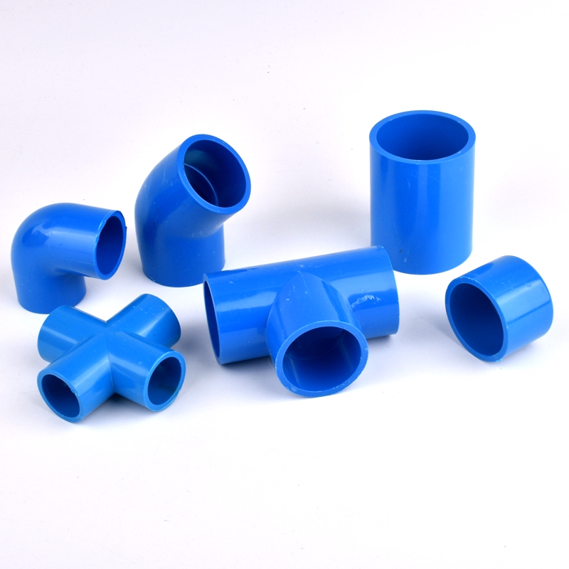 20~63mm PVC Pipe Connector, Straight Elbow Joint End Cap Garden Watering Tee Tube Joint Irrigation Aquarium Fish Tank Fittings