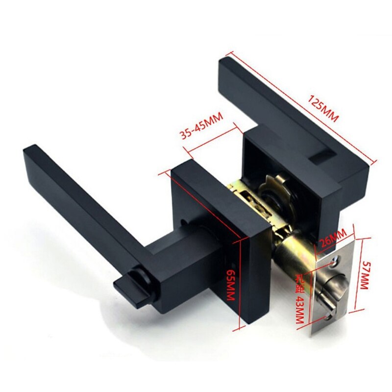 517A Passage Deur Hendels Interieur Zware Vierkante Ronde Deurgrepen Hal Kast Vergrendeling Deur Hendels Voor Slaapkamer Deur