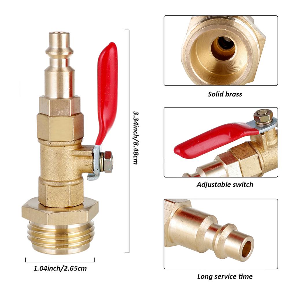 Winterklaar Quick Adapter Blowout Adapter Met 1/4 "Mannelijke Quick Plug & 3/4" Vrouwelijke Tuinslang Threading
