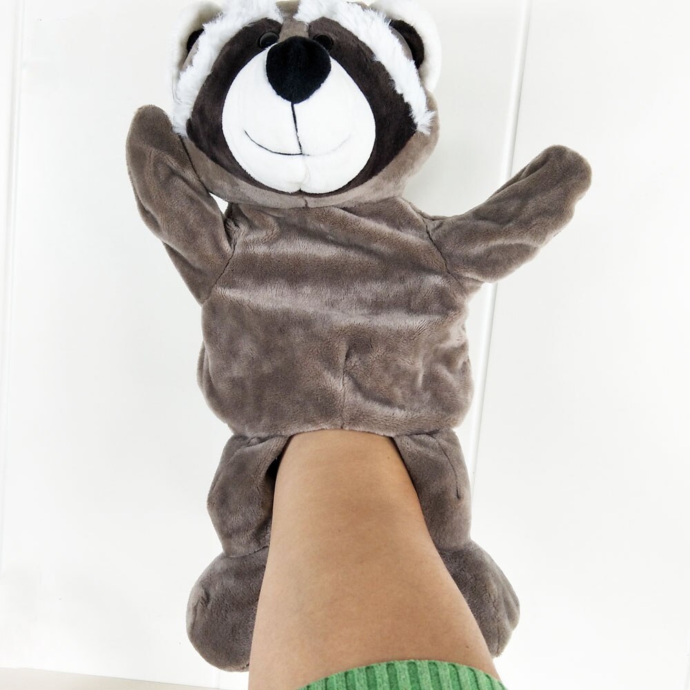Tiger abe elefant løve hånddukke børn plys legetøj dyr børnehave hånddukke fødselsdag baby barn udstoppet legetøj: 1