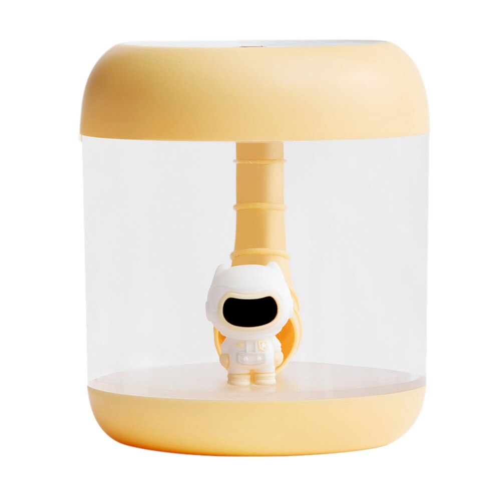 Wireless Air Humidifiers For Kids Baby Bedroom With Night Light Function Small Cool Mist Humidifiers For Office Home: Yellow