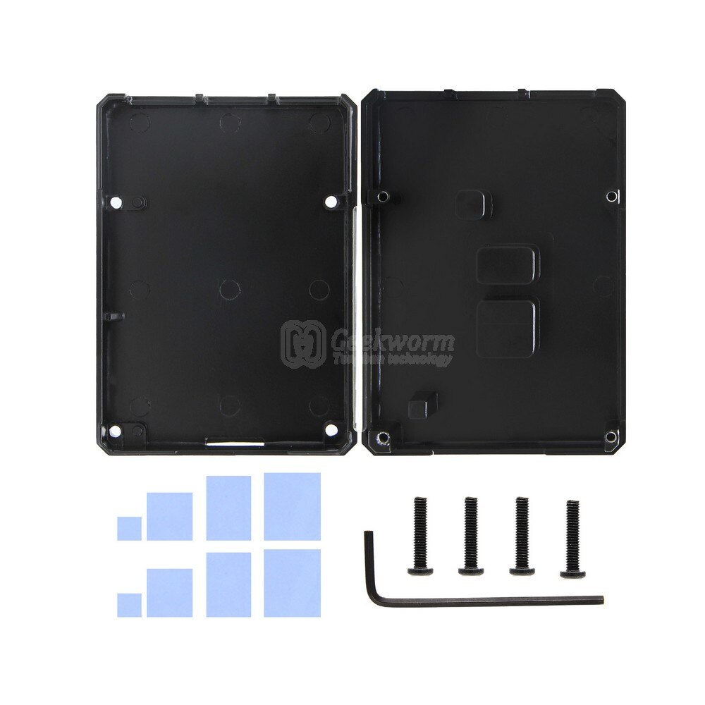 Raspberry Pi 4 Aluminium Case/Behuizing, Raspberry Pi 4B Passieve Koeling Shell, metalen Behuizing Voor Raspberry Pi 4 Model B