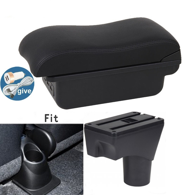 Für Nissan März Micra K13 MK4 IV Armlehne Kasten Center konsole Arm Rest: B-Schwarz Schwarz Linie