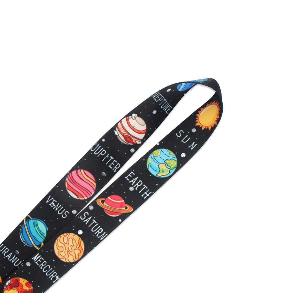 Starry Planeet Nekriem Lanyard Sleutelhanger Mobiele Telefoon Strap Badge Houder Touw Ketting Sleutelhangers Cosplay Accessoires Omboordsels Id