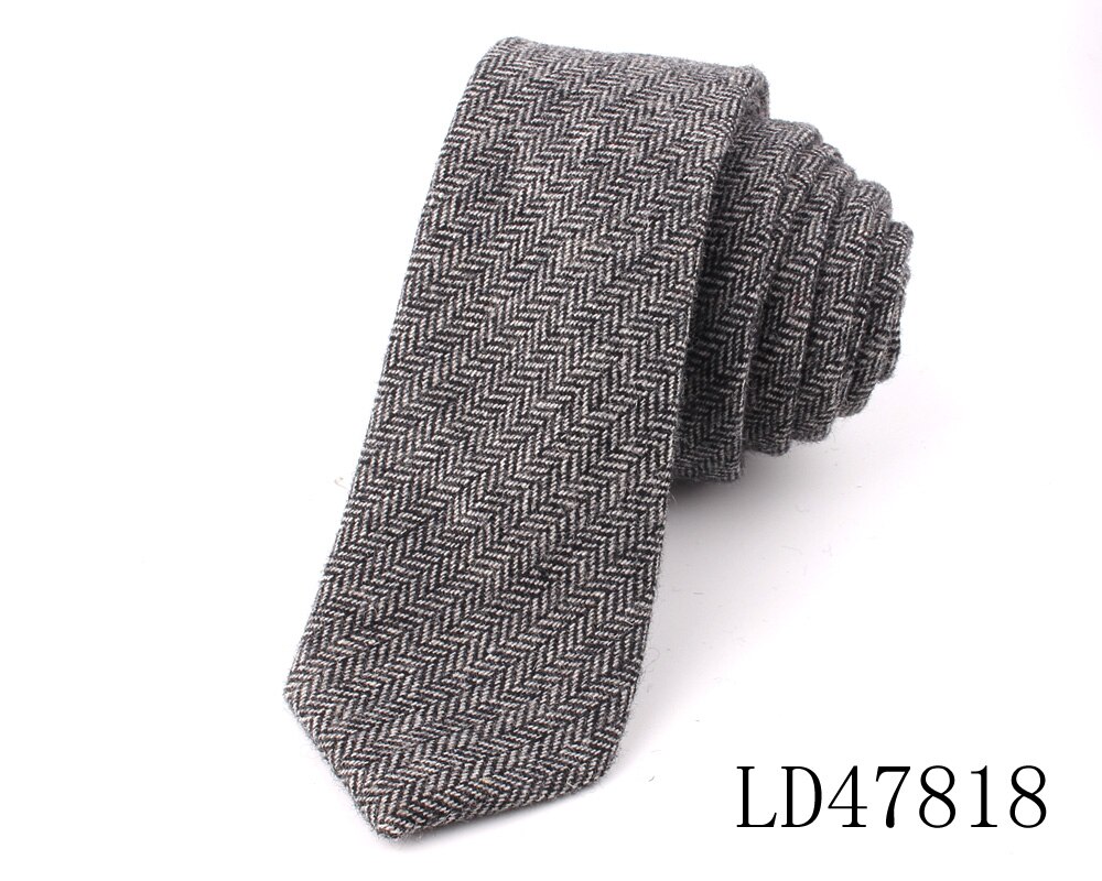 Skinny lana corbatas para los hombres de las mujeres de boda para el novio de lana lazos niño niñas ajustada a cuadros corbata Gravata de boda corbata: LD47818