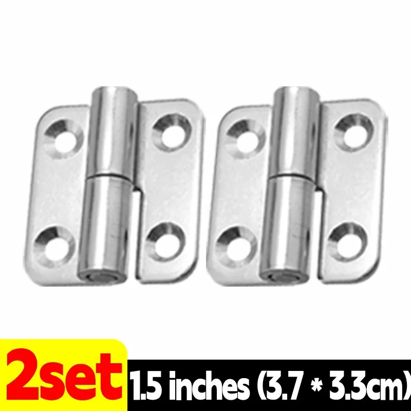 1-10Pcs Detachable Hinge Slip Joint Flag Lift Off Stainless Steel Removable Swing Hinge for Home Cabinets Wardrobes and Doors: SILVER