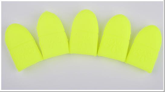 5 stks/set UV Gel Polish Remover Warp Nail Tips Siliconen Losweken Cap Clip Herbruikbare Manicure Cleaning Vernis Kits Accessoire gereedschap: Yellow