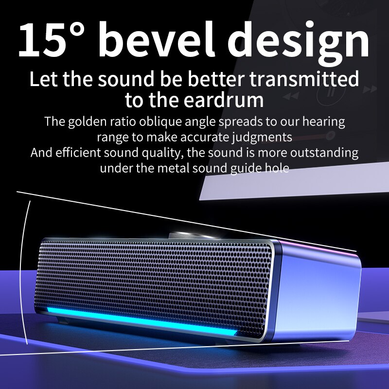 MC Computer Speaker Stereo Sound subwoofer Speaker 3.5mm Aux For Macbook Laptop Notebook PC Music Player Loudspeaker