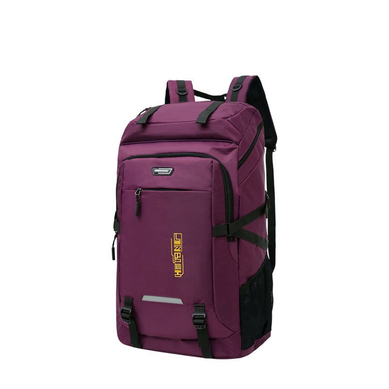 80L Super grande al aire libre mochila organizador De hombres bolsos De Viaje Duffle Big Duffel Weekend Vs Bolsa equipaje embalaje cubos Bolsa De Viaje: Purple 60L