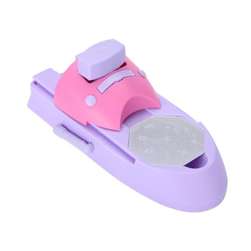 Professionelle DIY Nagel Kunst Stempel Maschine Drucker Druck Manikübetreffend einstellen mit 6 Metall aufbringen Platten Schaber Diagramm Platte Werkzeug