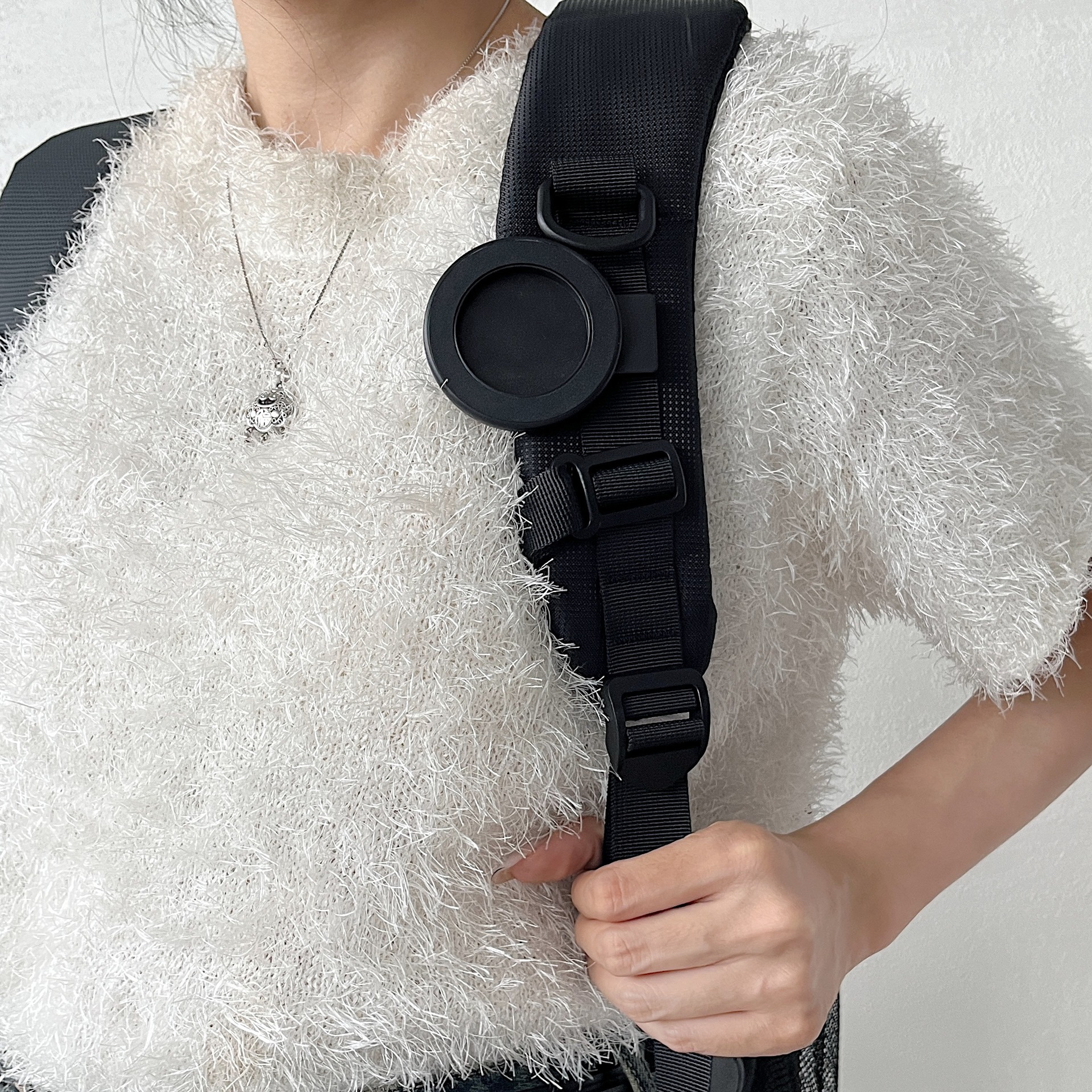 Pour Magsafe support de ceinture magnétique support pour téléphone portable pince à dos crochet en métal corde à ressort mains libres support pour téléphone portable