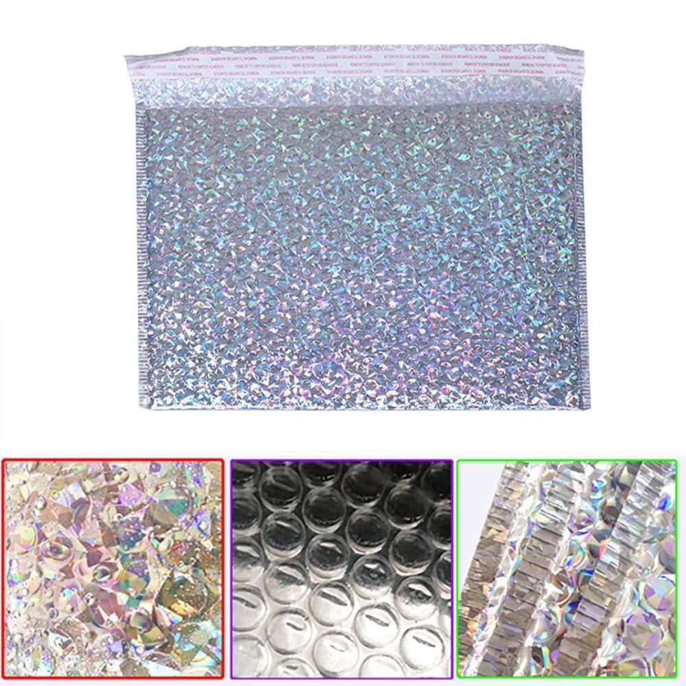 Bubble bag Silver Envelope Foam Foil Bag Packaging Waterproof Envelopes Mailer Anti-Vibration Bag Mailing U9U4