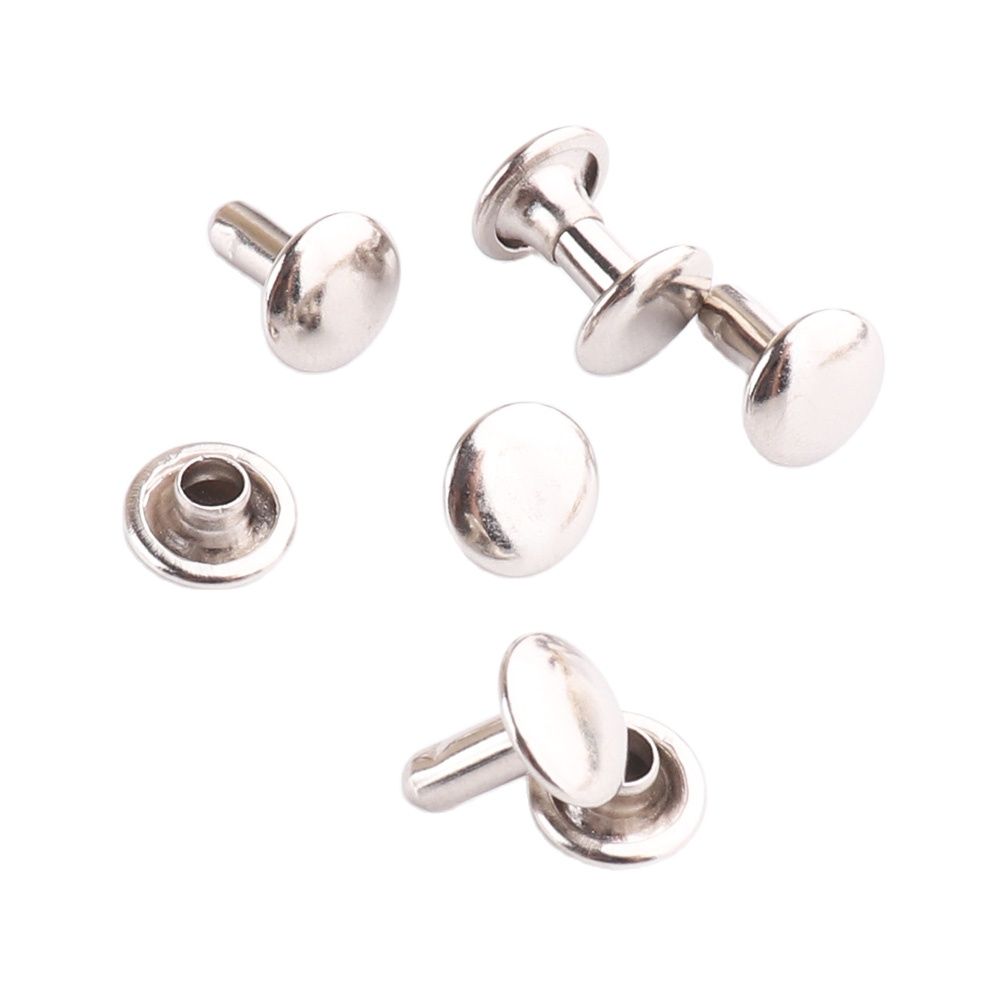 Double Cap Rivets 11*9mm SilverMetal Stud Nail Spi... – Grandado