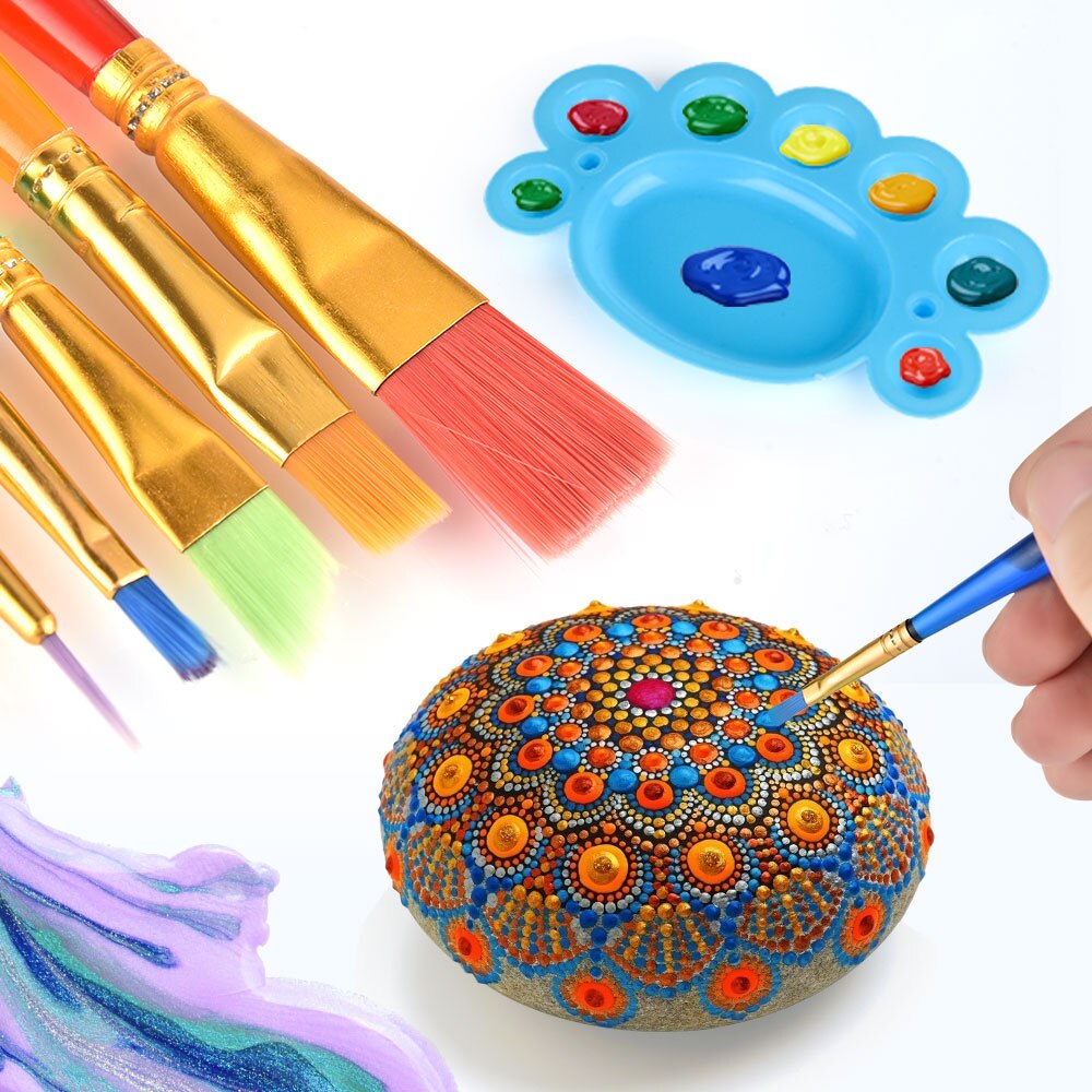 Mandala Punktierung Werkzeuge Malerei Schablonen DIY Stein Präge Anlasser Zeichnung Stift Stifte Kunst Bausatz