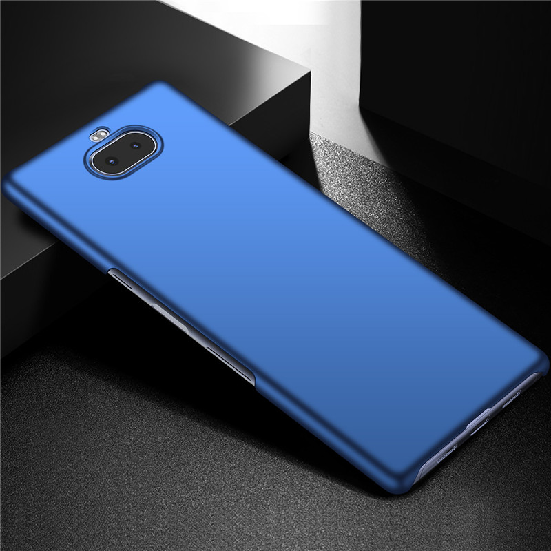 Voor Sony Xperia 10 Plus I3213 I3223 Case Ultra Dunne Hard PC Back Cover Matte Case Voor Sony Xperia 10 plus Volledige Bescherming Cover: For Sony 10 Plus / Blauw