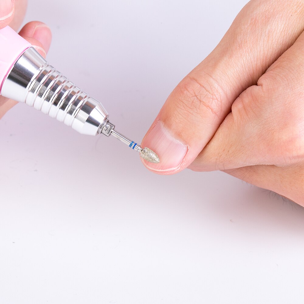 6 sztuk ceramiczne diamentowe wiertarka robić paznokci zestaw frez robić manicure obrotowy rzep czyste bity maszyna elektryczna Sztuka akcesoria
