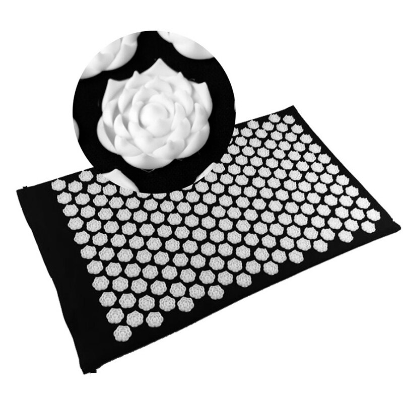 Acupressure Mat Massager Relieve Body Stress Pain Mat Natural Relief Stress Body Massage Pillow Cushion With Bag Yoga Mats