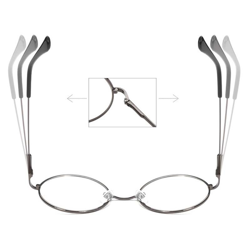 Vintage Transparent Women Glasses Metal Full Frame Optical Round Lens Glasses Female Clear Reading Plain Glasses Small