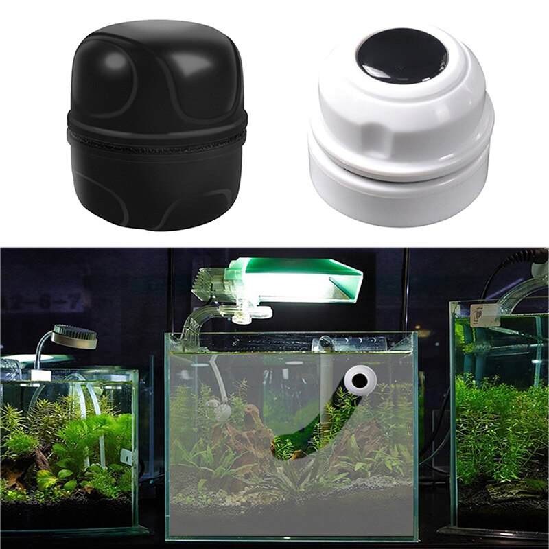 Mini Round Magnetic Aquarium Fish Tank Glass Algae Glass Cleaner Scrubber Floating Clean Brush