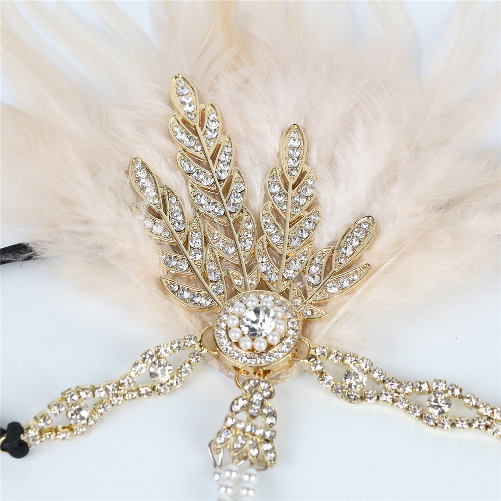 BABEYOND 1920s Stirnband Damen Haar Kette Gatsby Kostüm Accessoires