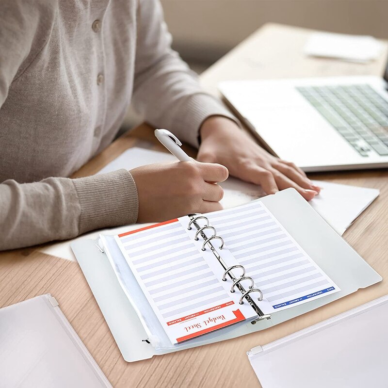 A6 Budget Bindmiddel Enveloppen 6 Ringband Covers Zijn Geschikt Voor Business Notebook, Reizen Dagboek