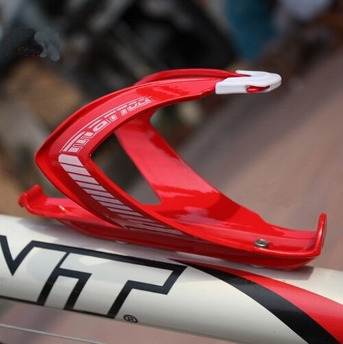 Fiets Waterfles Houder Super Taaiheid Glasvezel Waterfleshouder Cages Wit Water Fles Houder Zwart wit rood: Rood